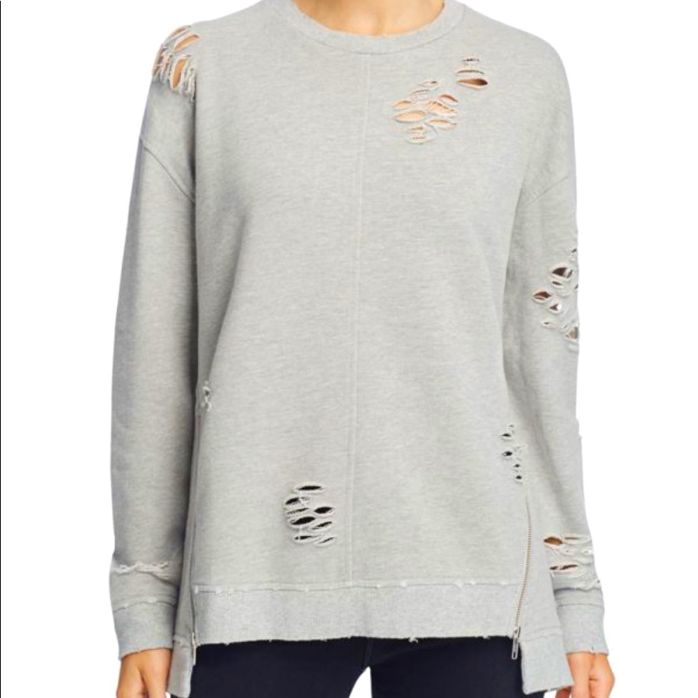 Joes Jeans Lyndon Distressed Sweatshirt - Large